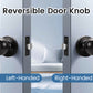 Round Ball Keyed Entry Door Knobs (Different Keys) - DL607ET