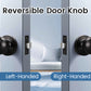 Round Ball Passage Door Knobs (No Lock) - DL607PS