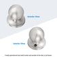 Round Ball Passage Door Knobs (No Lock) - DL607PS