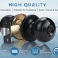 function of KNOBWELL Black Keyed Interior Door Knob For Front Doors with Lock and Key