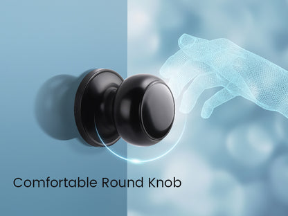 Round Passage Door Knobs (No Lock) - DL609PS