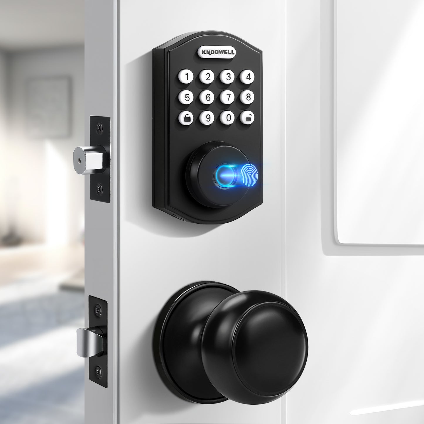 Knobwell Keypad Deadbolt with Door Knob – Electronic Keyless Entry