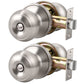 KNOBWELL Satin Nickel Door Knobs Interior Door Knobs Hallway and Closet Door Knob, Bedroom Door Knob