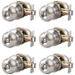 Round Push Button Privacy Door Knobs - DL609BK