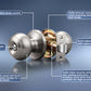 deatils of knobwell stain nickel privacy door knob with lock