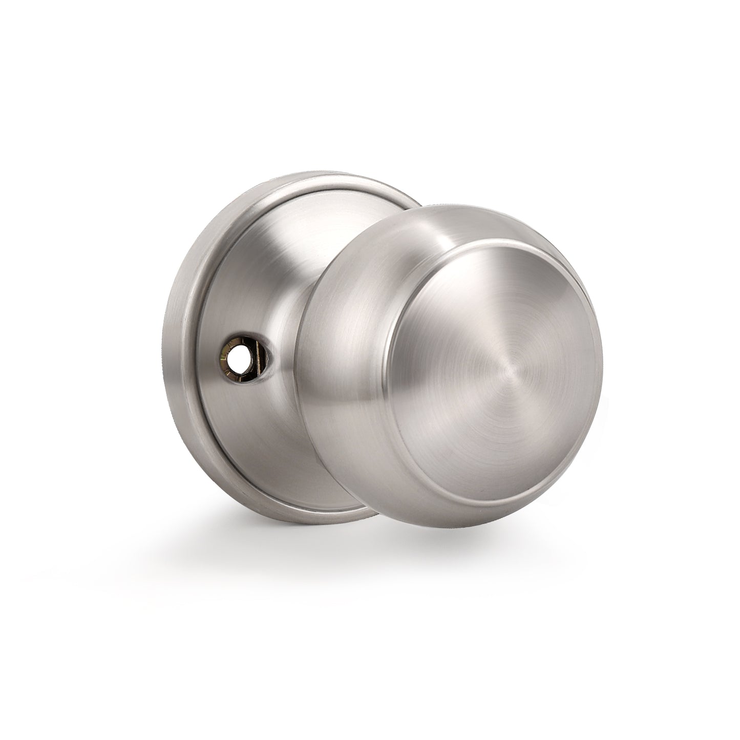 Round Push Button Privacy Door Knobs - DL609BK