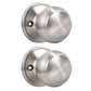 Round Push Button Privacy Door Knobs - DL609BK