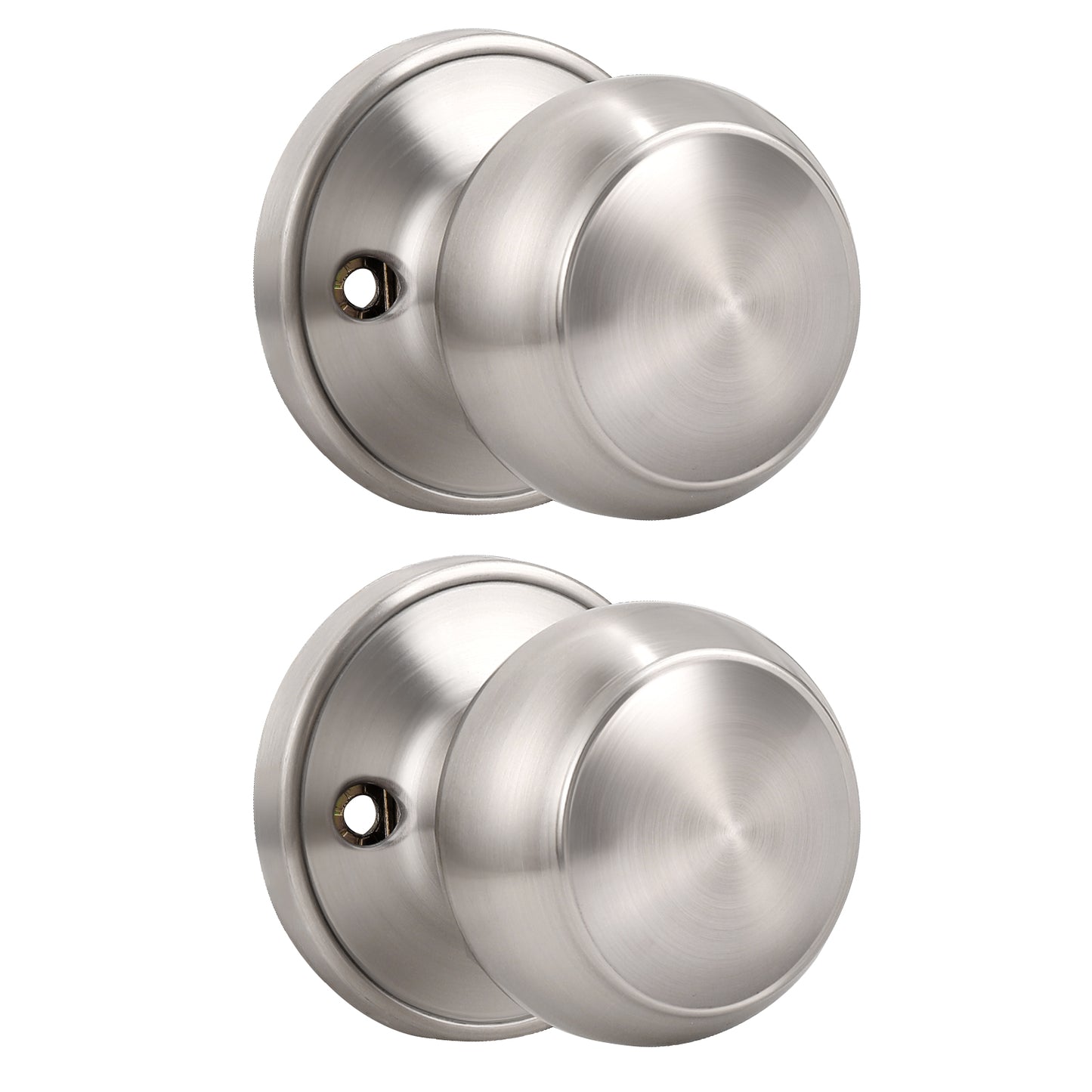 Round Push Button Privacy Door Knobs - DL609BK