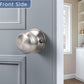 Front view of KNOBWELL Affordable Dummy Stainless Steel Door Knobs 