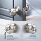 Interior and exterior function of KNOBWELL Affordable keyed entry Stainless Steel Door Knobs