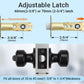 KNOBWELL Cylinder Ball Interior Privacy Door Knobs With Lock For Bedroom - KNOBWELL
