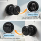KNOBWELL Cylinder Ball Interior Privacy Door Knobs With Lock For Bedroom - KNOBWELL