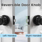KNOBWELL Cylinder Ball Interior Privacy Door Knobs With Lock For Bedroom - KNOBWELL