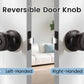 KNOBWELL Cylinder Ball Interior Privacy Door Knobs With Lock For Bedroom - KNOBWELL