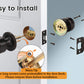 KNOBWELL Cylinder Ball Interior Privacy Door Knobs With Lock For Bedroom - KNOBWELL