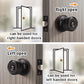 Cylinder Push Button Privacy Door Knobs - DL610BK