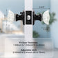 Size dimensions of Knobwell black privacy vintage glass door knobs– DLC20
