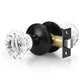 Modern Crystal Door Knobs with Classic Round Rosette - DLC20