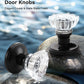 Modern Crystal Door Knobs with Classic Round Rosette - DLC20