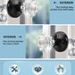 Modern Crystal Door Knobs with Classic Round Rosette - DLC20