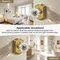 KNOBWELL Glass Door Knobs Interior, Vintage Crystal Door Knobs, Door Locksets（C20H）