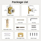 KNOBWELL Glass Door Knobs Interior, Vintage Crystal Door Knobs, Door Locksets（C20H）