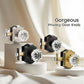 KNOBWELL Glass Door Knobs Interior, Vintage Crystal Door Knobs, Door Locksets（C20H）