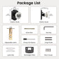 KNOBWELL Glass Door Knobs Interior, Vintage Crystal Door Knobs, Door Locksets（C20H）