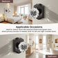 KNOBWELL Glass Door Knobs Interior, Vintage Crystal Door Knobs, Door Locksets（C20H）