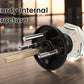 Close-up of Knobwell Vintage Crystal Privacy Door Knobs With Lock
