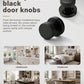 KNOBWELL 1 Pack Satin Brass Door Knobs Interior, Passage Brass Door Handle for Closet Hallway Keyless, Reversible Modern Design Levers Closet Knobs, Anti-Slip Threaded Grip, 250000 Cycles