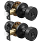 KNOBWELL 1 Pack Gold Door Knobs Interior, Privacy Door Knob for Bedroom or Bathroom, Heavy Duty Zinc-Alloy Privacy Door Knob, Gold Interior Door Knobs with Emergency Unlock