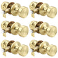 KNOBWELL 1 Pack Gold Door Knobs Interior, Privacy Door Knob for Bedroom or Bathroom, Heavy Duty Zinc-Alloy Privacy Door Knob, Gold Interior Door Knobs with Emergency Unlock