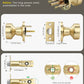 KNOBWELL 1 Pack Gold Door Knobs Interior, Privacy Door Knob for Bedroom or Bathroom, Heavy Duty Zinc-Alloy Privacy Door Knob, Gold Interior Door Knobs with Emergency Unlock
