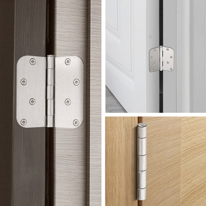 Satin Nickel  Door Hinges 4" x 4" with 5/8"