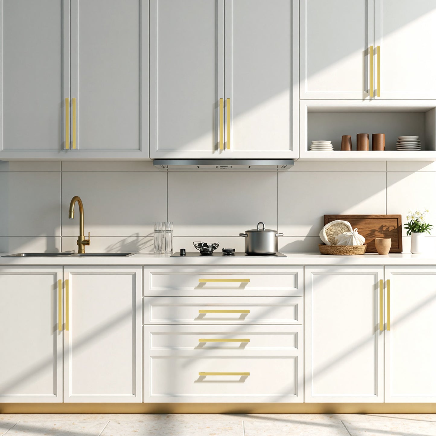 KNOBWELL Zinc Alloy Solid Kitchen Cabinet Handles Drawer Pulls - PD92002