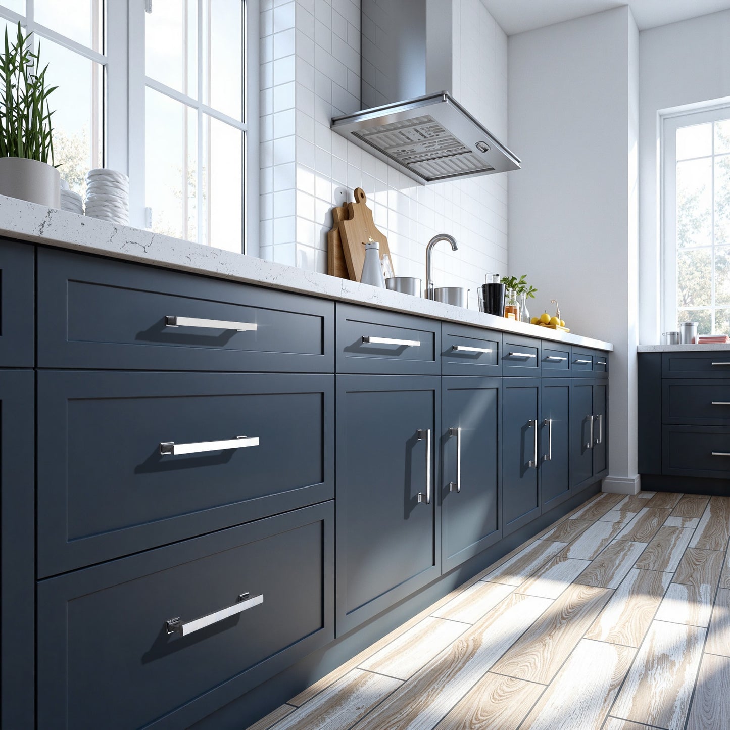 KNOBWELL Zinc Alloy Solid Kitchen Cabinet Handles Drawer Pulls - PD92002