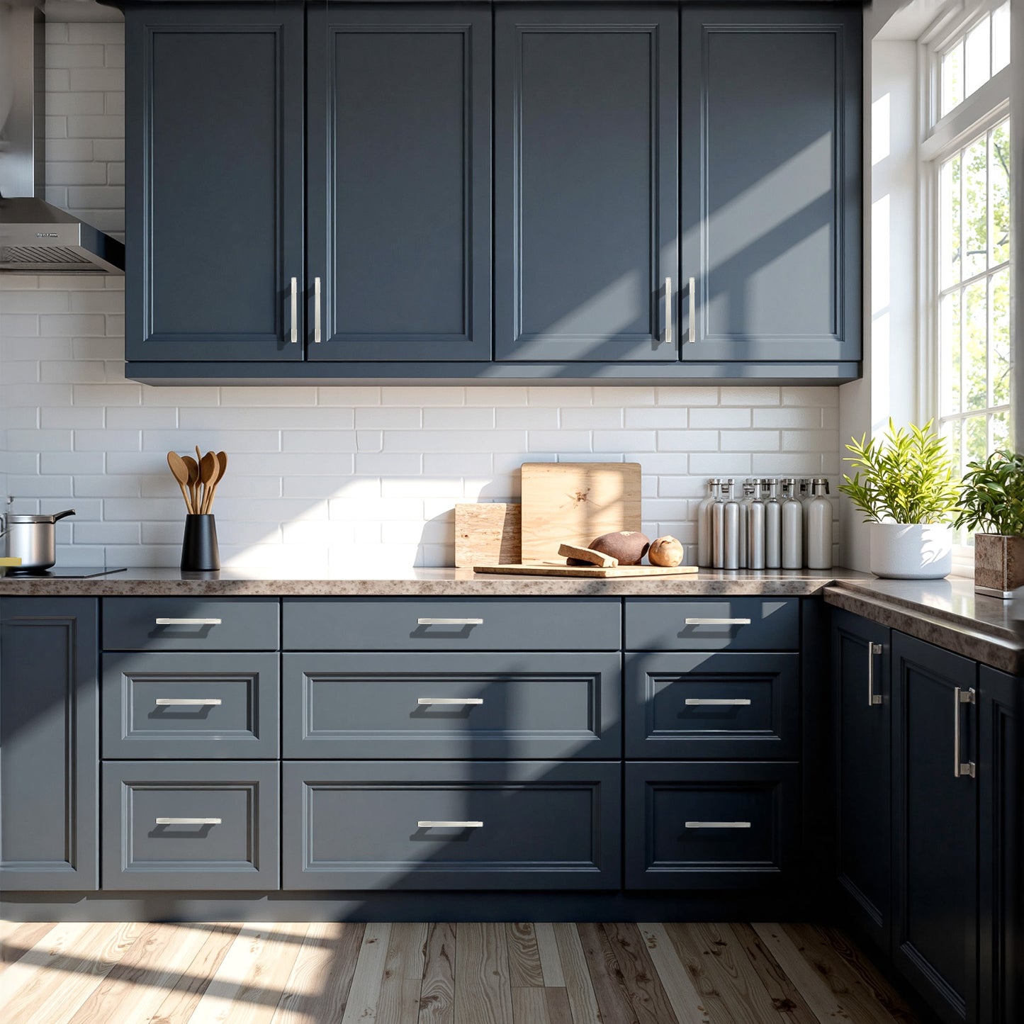 KNOBWELL Zinc Alloy Solid Kitchen Cabinet Handles Drawer Pulls - PD92002