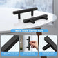 KNOBWELL Matte Black Stainless Steel Cabinet Handles for Bath/Bedroom-PDDJ16HBK