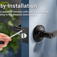 KNOBWELL Minimalist Matte Black Privacy Door Handles For Interior Doors