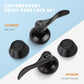 KNOBWELL Colonial Black Keyed Entry Lockset with Double Key Deadbolt