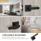 Side Door View of KNOBWELL Heavy Duty Matte Black Privacy Door Lever