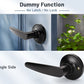 KNOBWELL Minimalist Matte Black Dummy Door Handles For Interior Doors