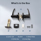KNOBWELL Minimalist Matte Black Privacy Door Handles For Interior Doors Components