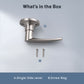 KNOBWELL Minimalist Brushed Nickel Dummy Door Handles Components