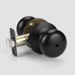 KNOBWELL Modern Black Door Knobs With Lock for Interior Doors