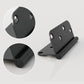 Matte Black Door Hinges - 4" x 4" inch - 5/8" Radius - DH0404BK