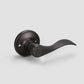 KNOBWELL Colonial Single Inactive Bronze Dummy Door Handle For French Doors